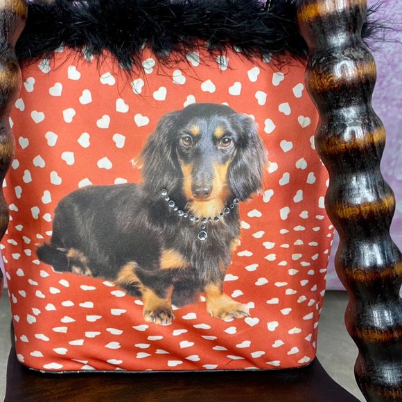 Dachshund bag and matching wallet - Picture 3 of 14